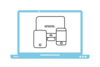 Illustration site web responsive